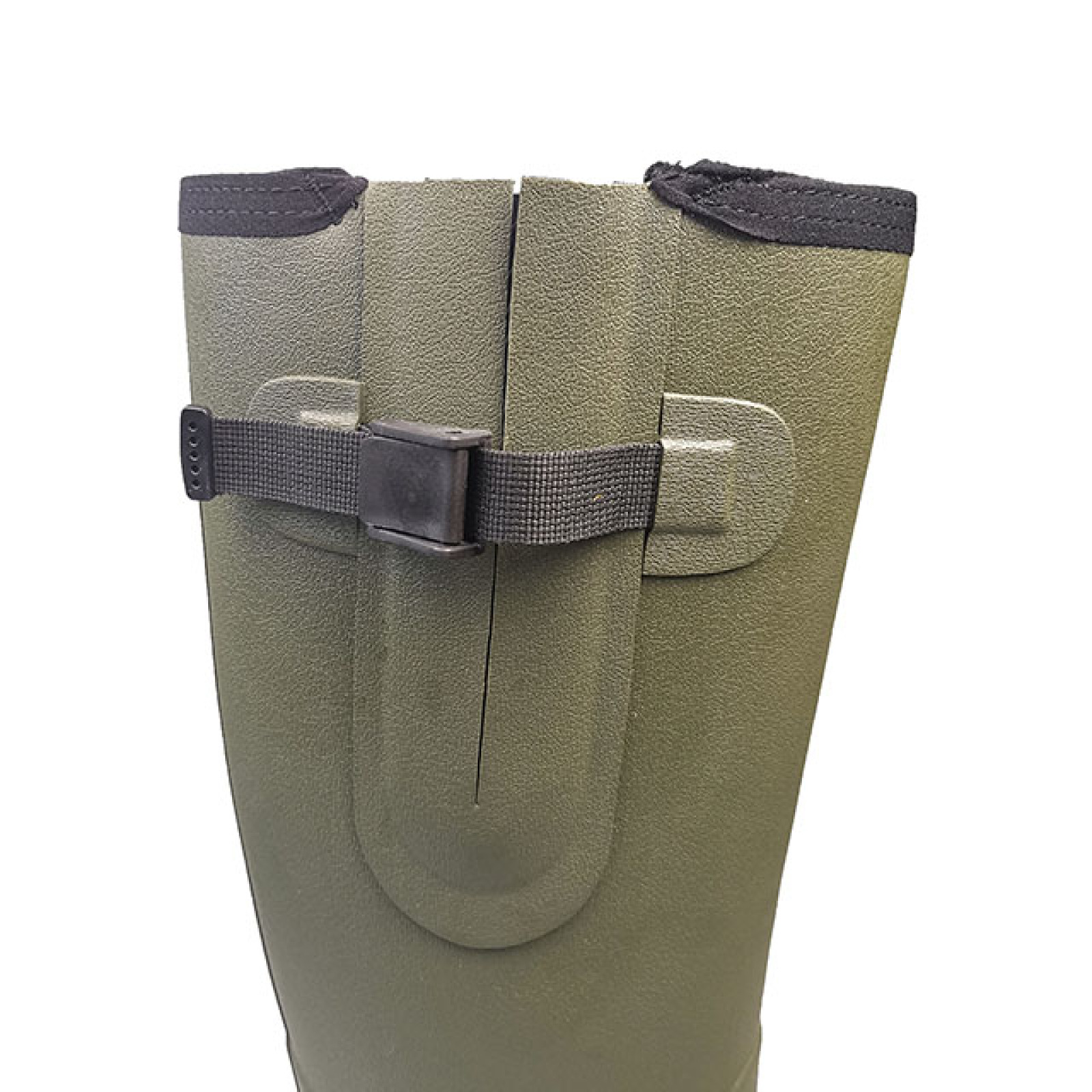 Olive Green Adjustable Waterproof Gusset Field Outdoor Farming and Hunting Mens Neoprene Rubber Rain Boots