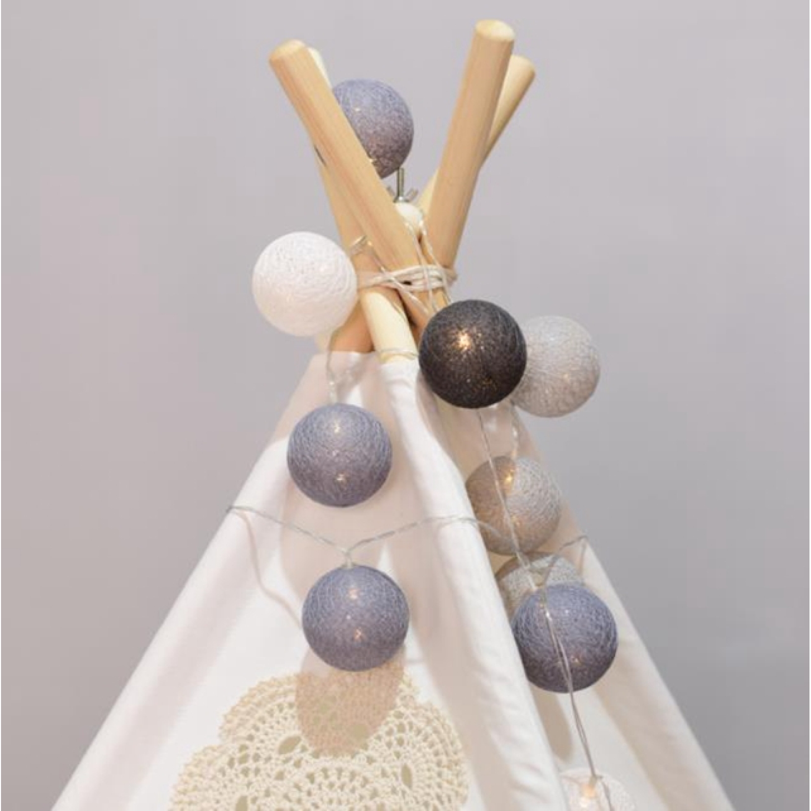 Children Kids White Play Indian Tipi Teepee Tent