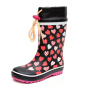 Factory 100%  Waterproof Anti-slip Gumboots Kids Rubber Rain Boots Kids Wellies With Adjustable Front String