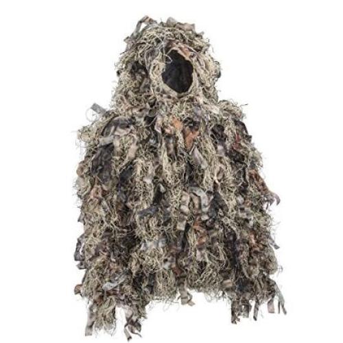 2023 Woodland Camouflage Ghillie Hunting Suit Light Weight Green Brown