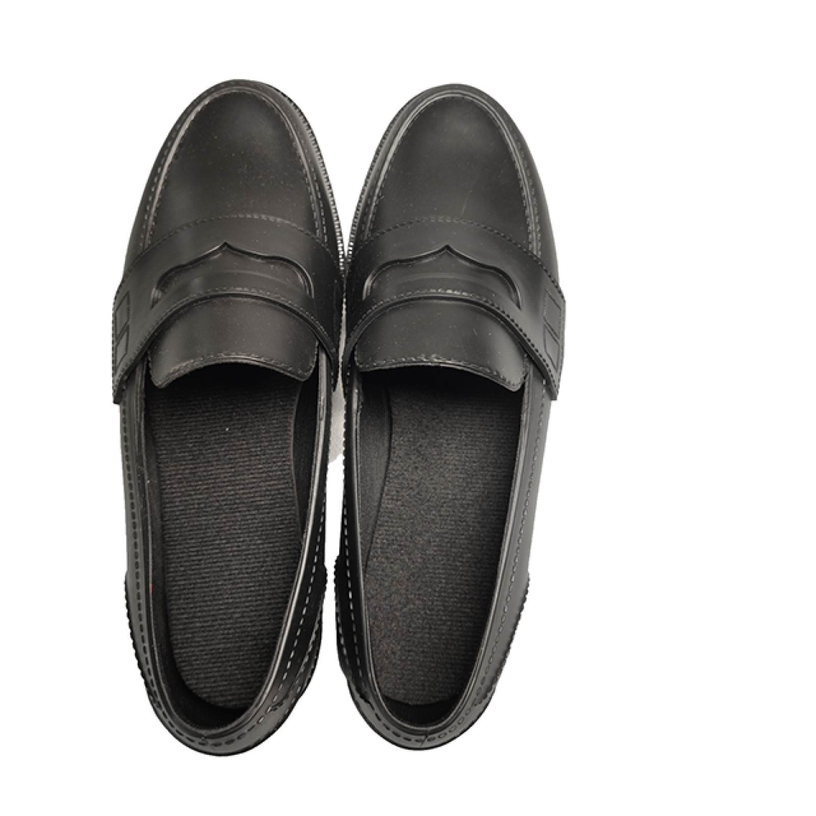 Black Fashion New Design PVC Students Shoes for Girls