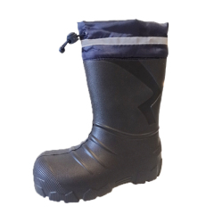 Kids Boys Girls EVA Wellies Rain Boots Warm Fleece-Lined Light Unisex Children Snow Boots