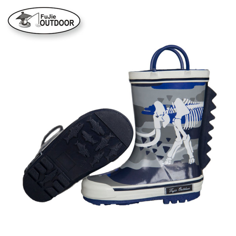 Kids 3D Cartoon Waterproof Rain Gum Boots