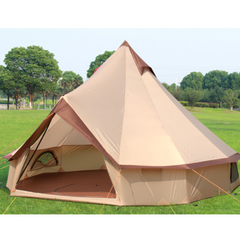 Customized Outdoor Camping Indian Oxford Tent Multi Person Camping Bell Tent Camping Tourism Field Tent Wholesale