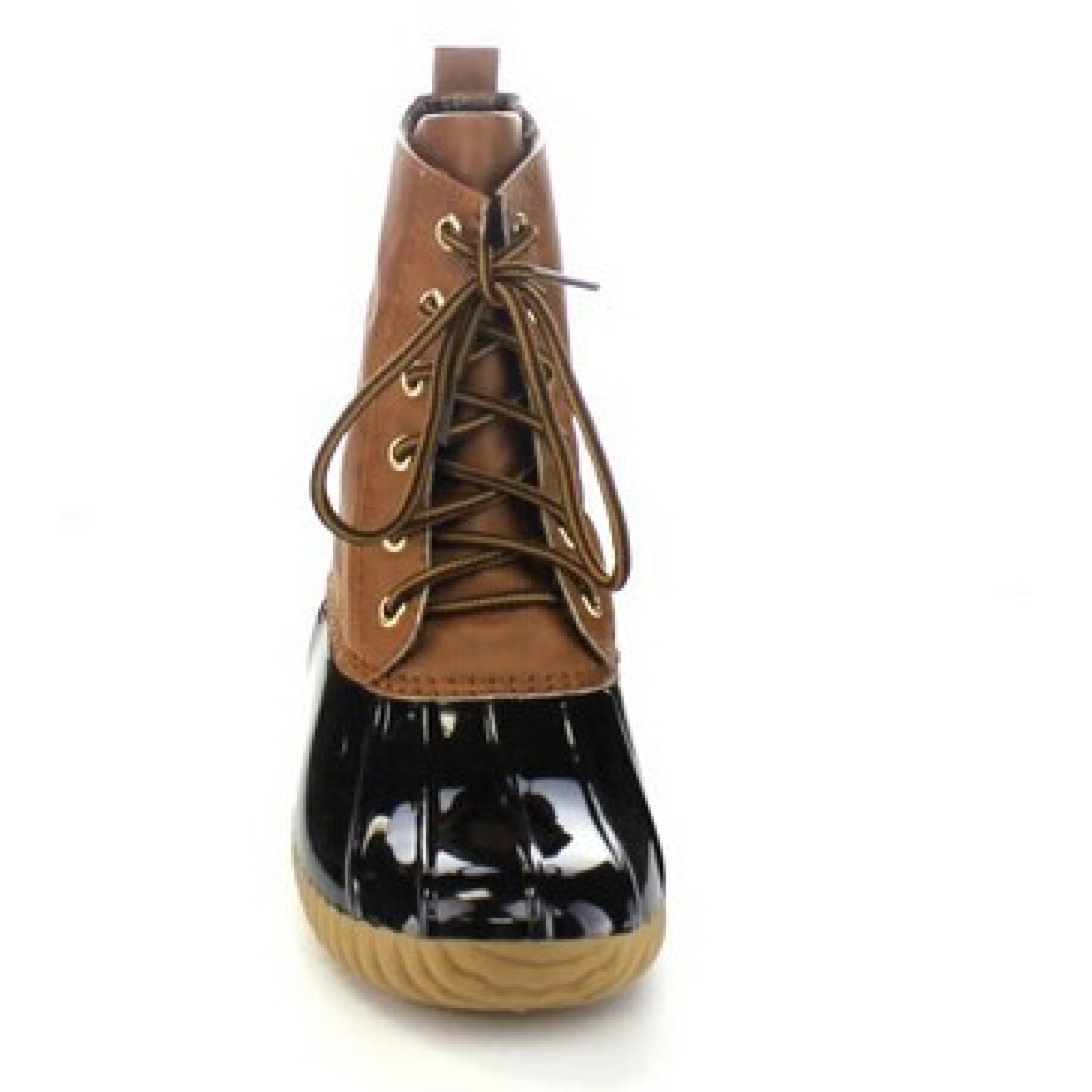 Women's Lace up Winter Bean Boots EVA Adult Customized OEM Genuine Leather Rubber Snow Boot Ankle Boot Ankle & Bootie Nylex