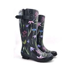 Customized Waterproof Ladies Wellington Boots Womens Rubber Rain Boots