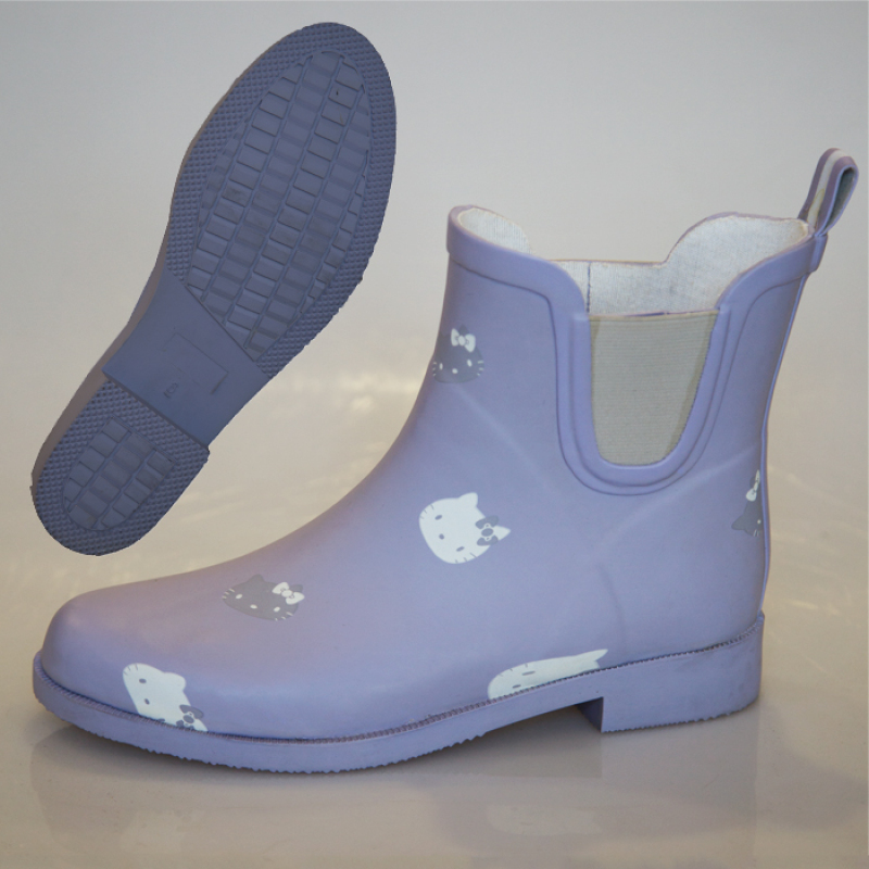 Women's Rubber Chelsea Rain Boots Ankle Boots