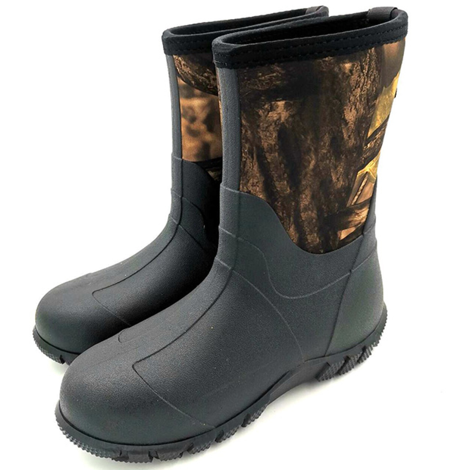 Camo High-quality Customized Men Boots Neoprene Rain Boots Waterproof Rubber Wellies