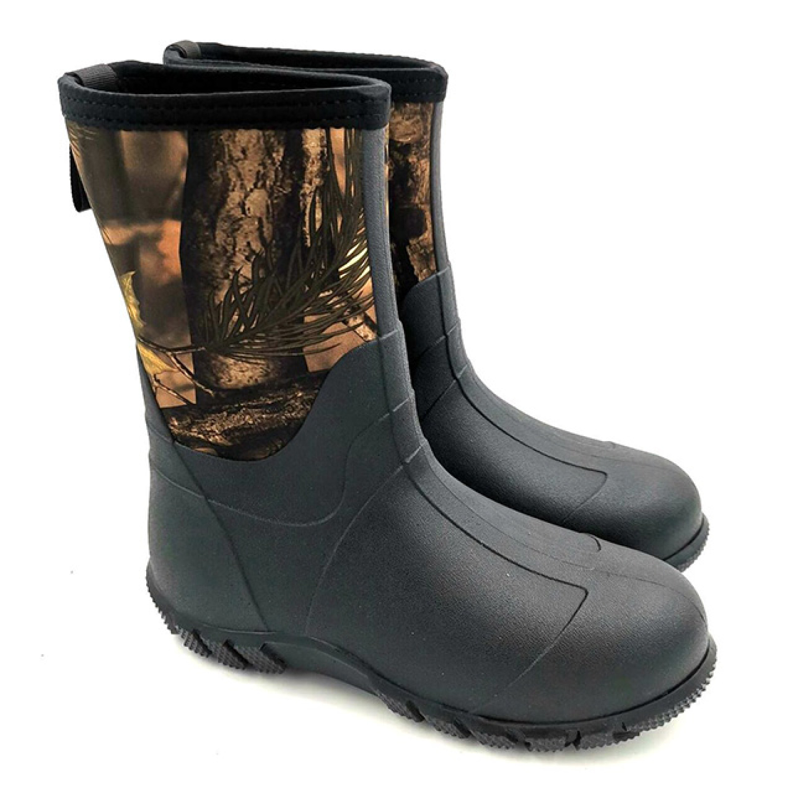 Camo High-quality Customized Men Boots Neoprene Rain Boots Waterproof Rubber Wellies