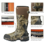 Mens Hunting Boots Muck Realtree Timber Camo Hunting Boots 100% Waterproof Natural Rubber Boots with 5mm Neoprene