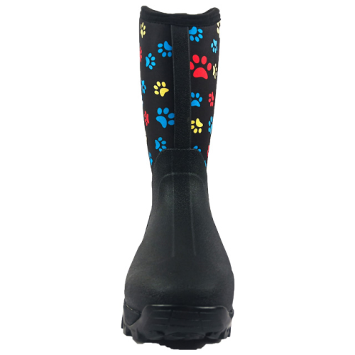 High Quality Women's Customized Waterproof Gumboots Anti-slip Neoprene Rubber Rain Boots