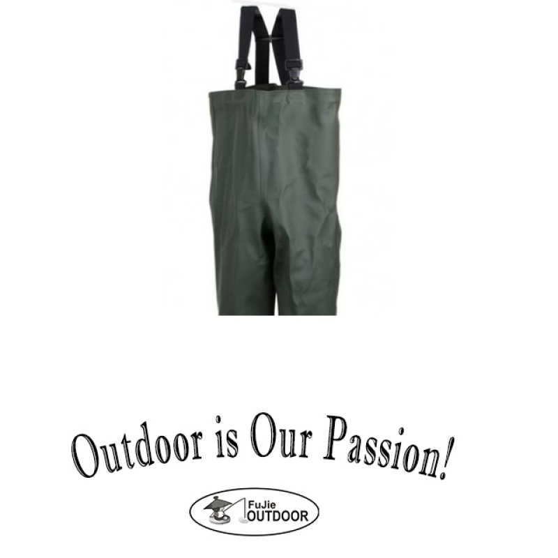 Latest Durable Rugged Waterproof PVC Chect Fly Fishing Waders