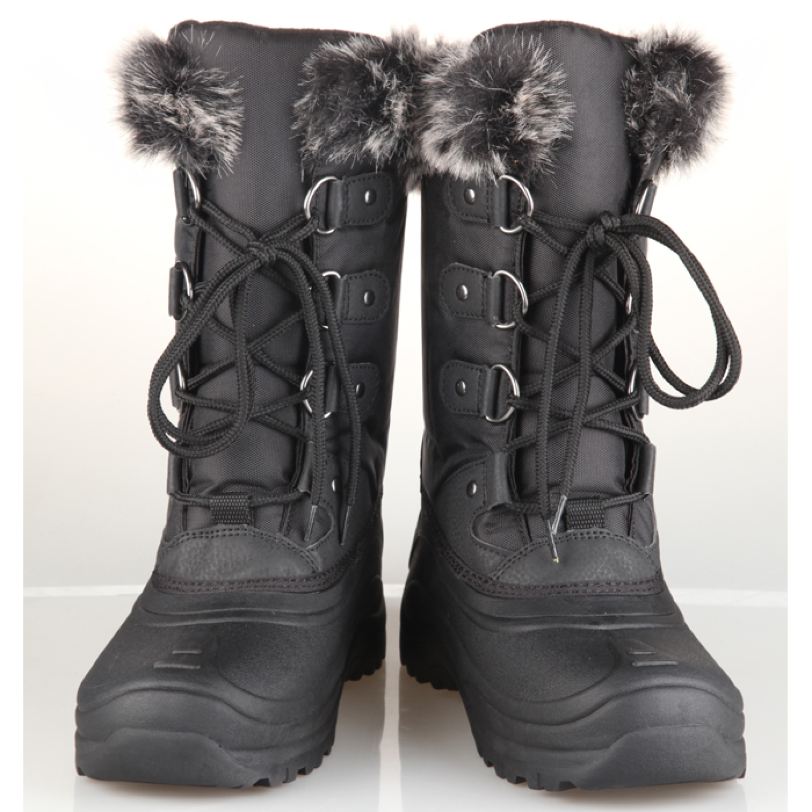 Women's faux Fur Collar Winter Snow boots Bean Boots