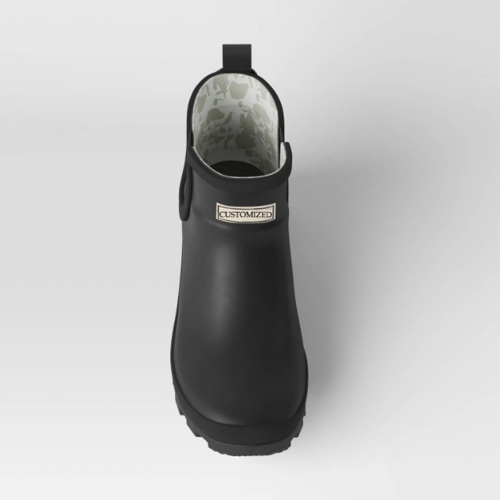 Women Chelsea Rain Boots Wholesale Black Ankle Fashion Elastic Garden Natural Rubber Rain Boots   Women Boots