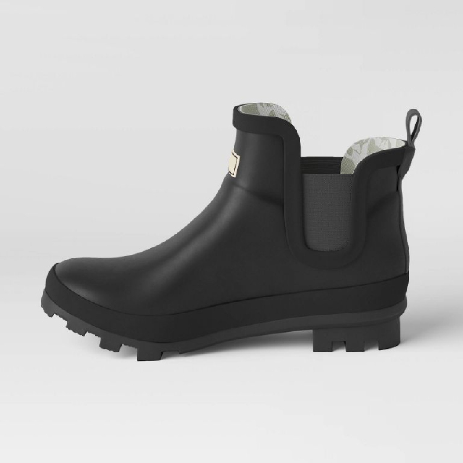 Women Chelsea Rain Boots Wholesale Black Ankle Fashion Elastic Garden Natural Rubber Rain Boots   Women Boots