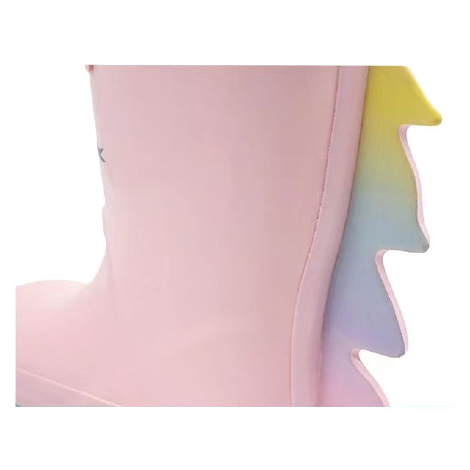 Hot Sale Pink Natural Printed Rubber Boots Kids Wellies Waterproof Children Rain Boots with Handles