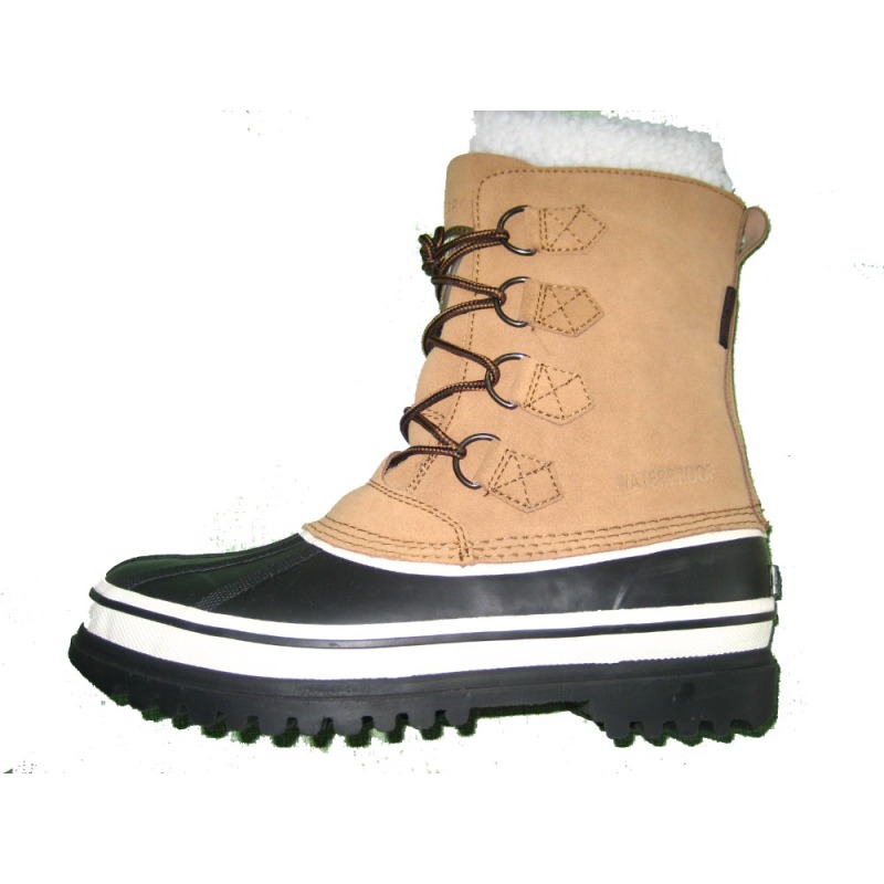 Mens BKK Waterproof Pac Boots EVA Men 18K OEM Suede Leather Genuine Leather Rubber Snow shoes Ankle D-ring Felt linner boot