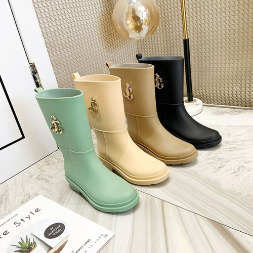 New Fashion Rain Shoes Women's PVC Rain Boots