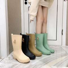New Fashion Rain Shoes Women's PVC Rain Boots