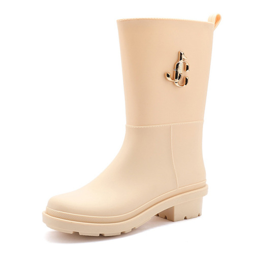 New Fashion Rain Shoes Women's PVC Rain Boots