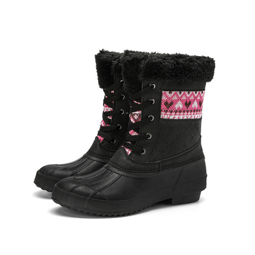 Hot Sales Ladies Fashion Waterproof Winter Boots With Warm Lining
