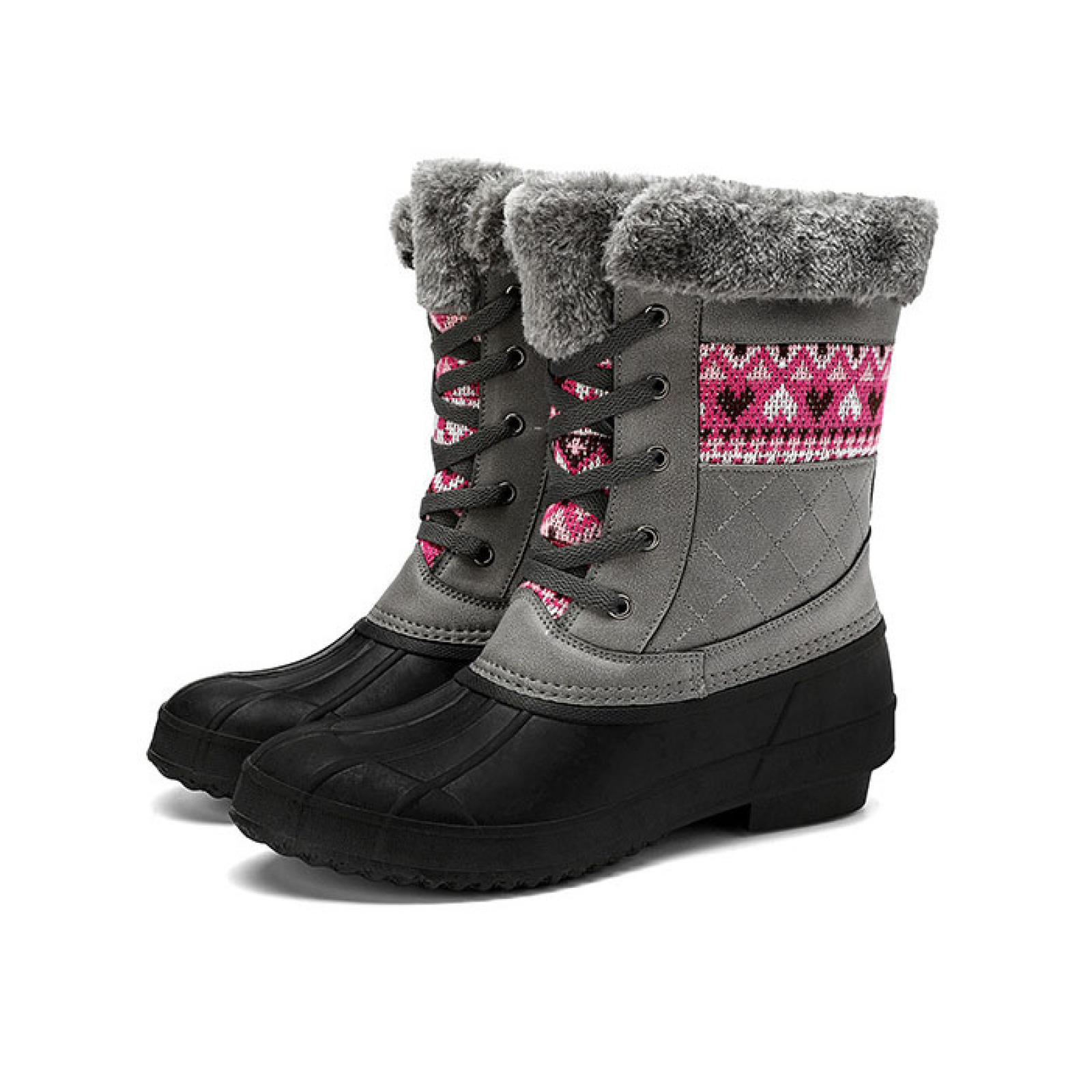 Hot Sales Ladies Fashion Waterproof Winter Boots With Warm Lining