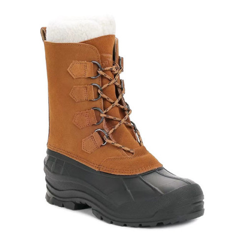 Wholesale Custom Outdoor Waterproof High Top Winter Shoes Non-Slip Snow Boots Men's Warm Boots