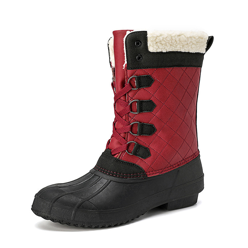 Winter Women's Boots  Waterproof And Sand-proof Cotton Warm Duck  Boots Women Outdoor Snow Boots