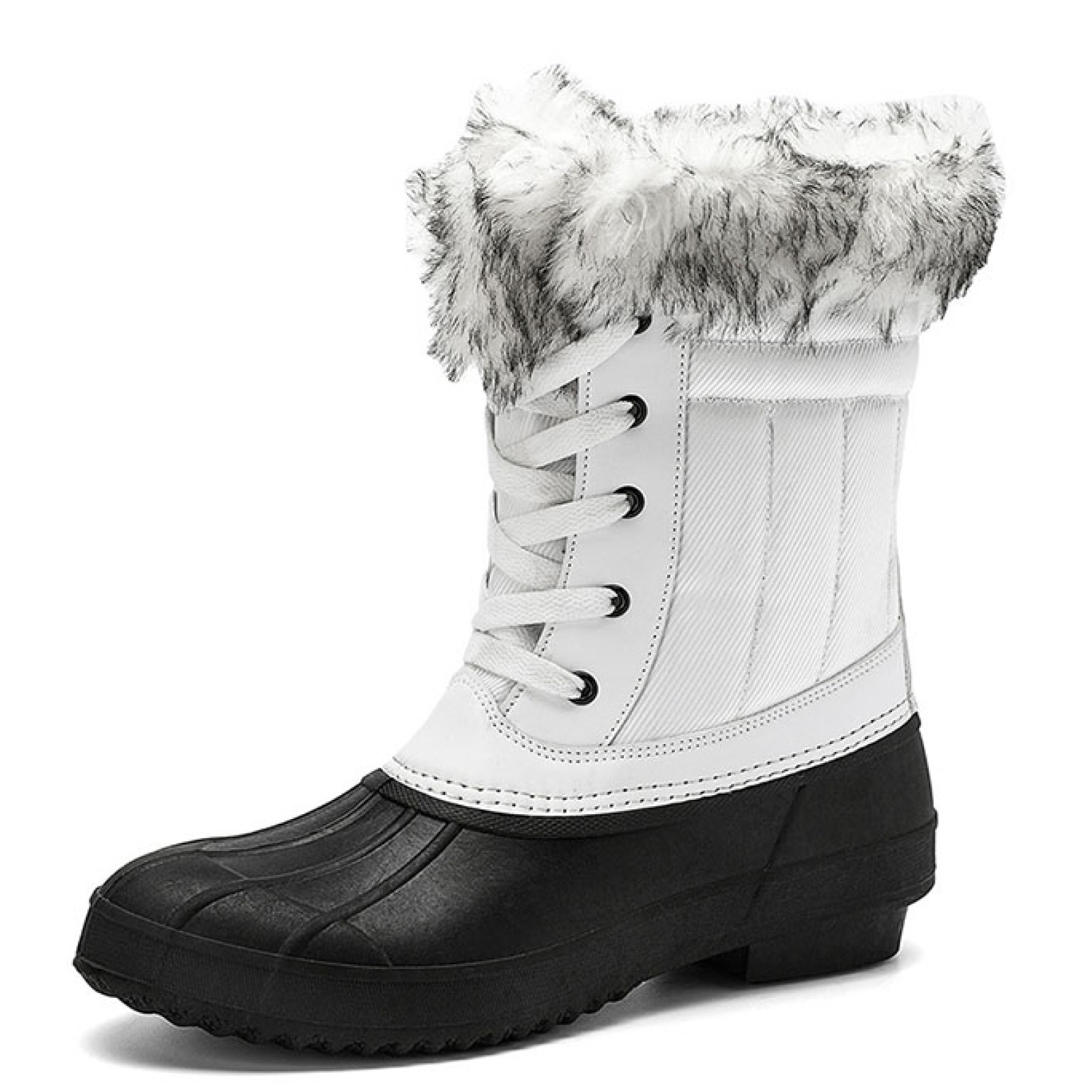 Hot Selling Ladies Fashion Fur Collar Winter Snow Boots With Waterproof