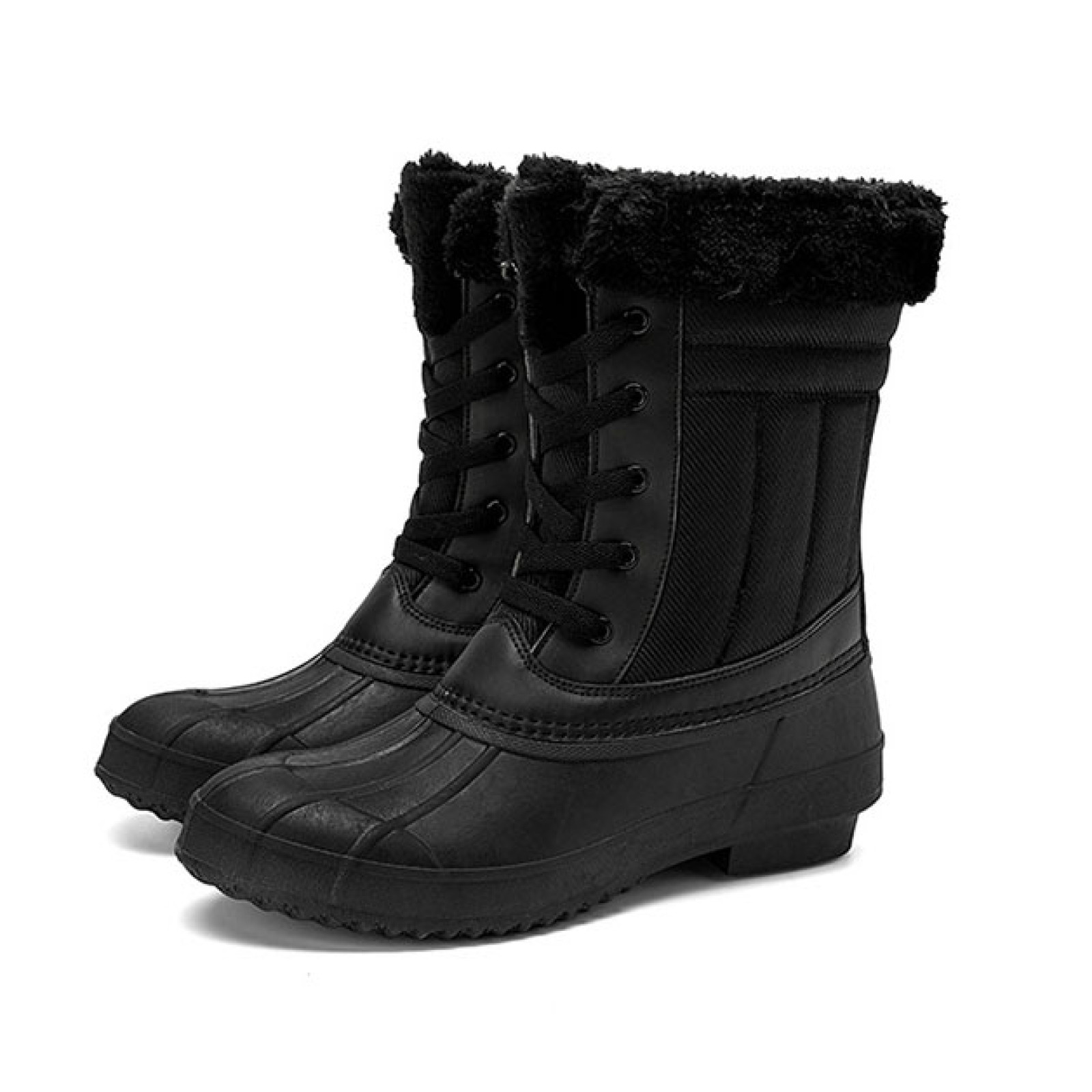 Hot Selling Ladies Fashion Fur Collar Winter Snow Boots With Waterproof