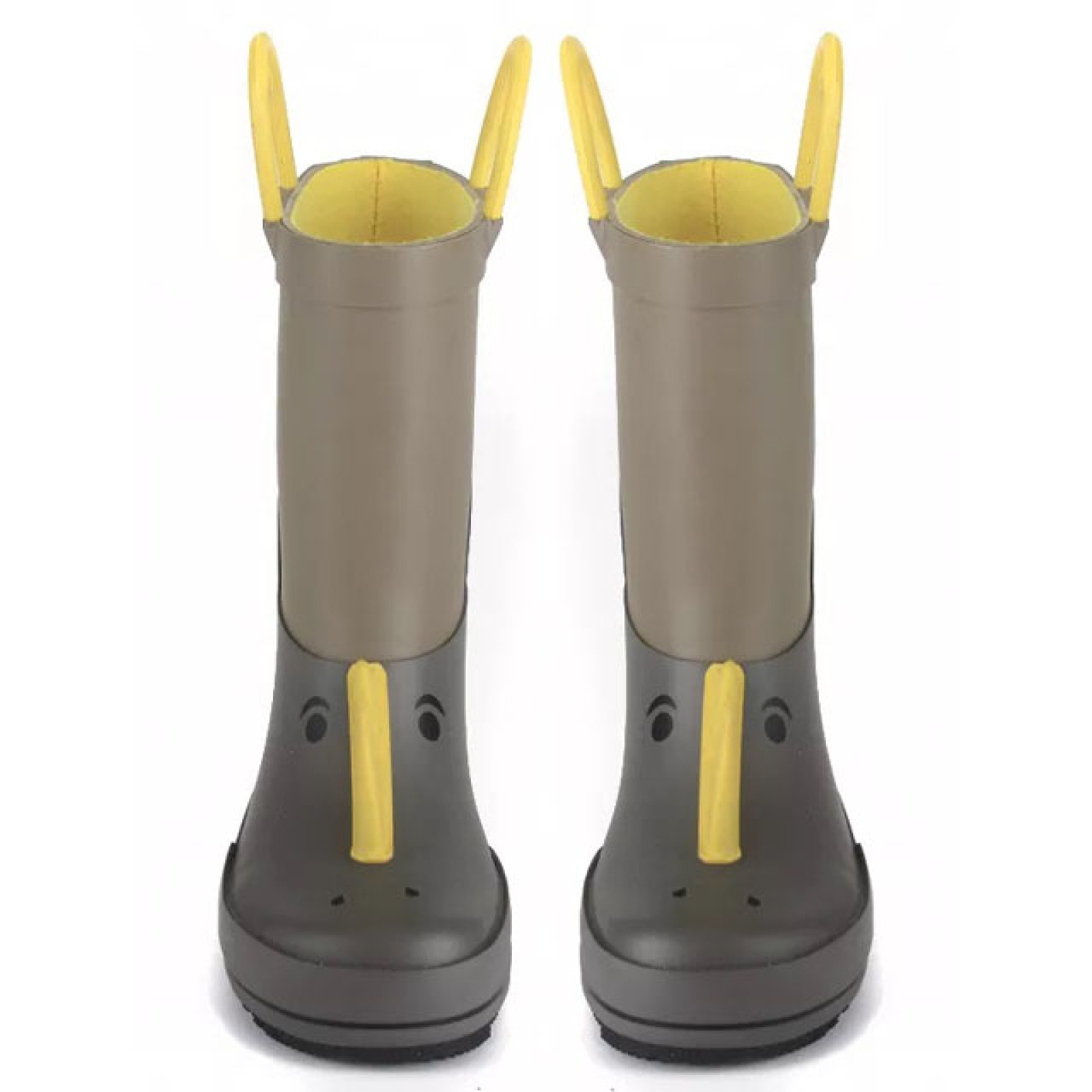 Customized New Fashion Kids Cute Rubber Rain Boots with Handle Kids Gumboots Wholesale Kids Rain Shoes