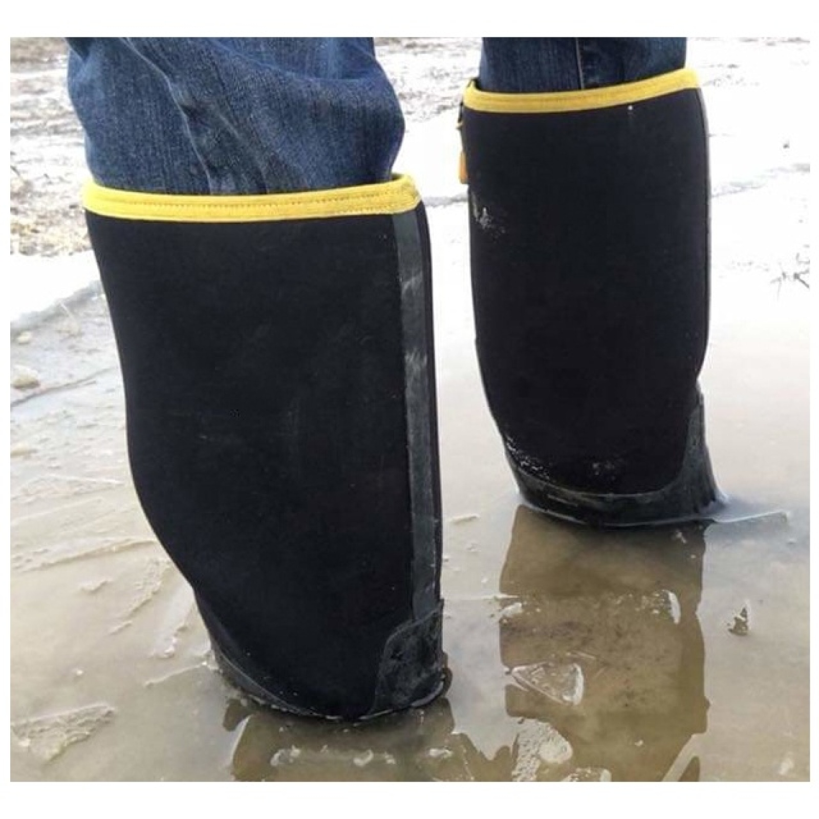 Mens Steel Toe Neoprene Wellington Safety Boots Waterproof Work Boots