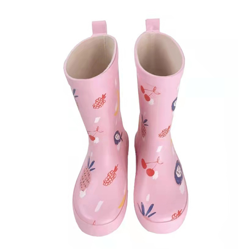 Fashion 100% Waterproof And Anti Slip Gumboots Kids Wellies Kids Rubber Boots Rain Boots