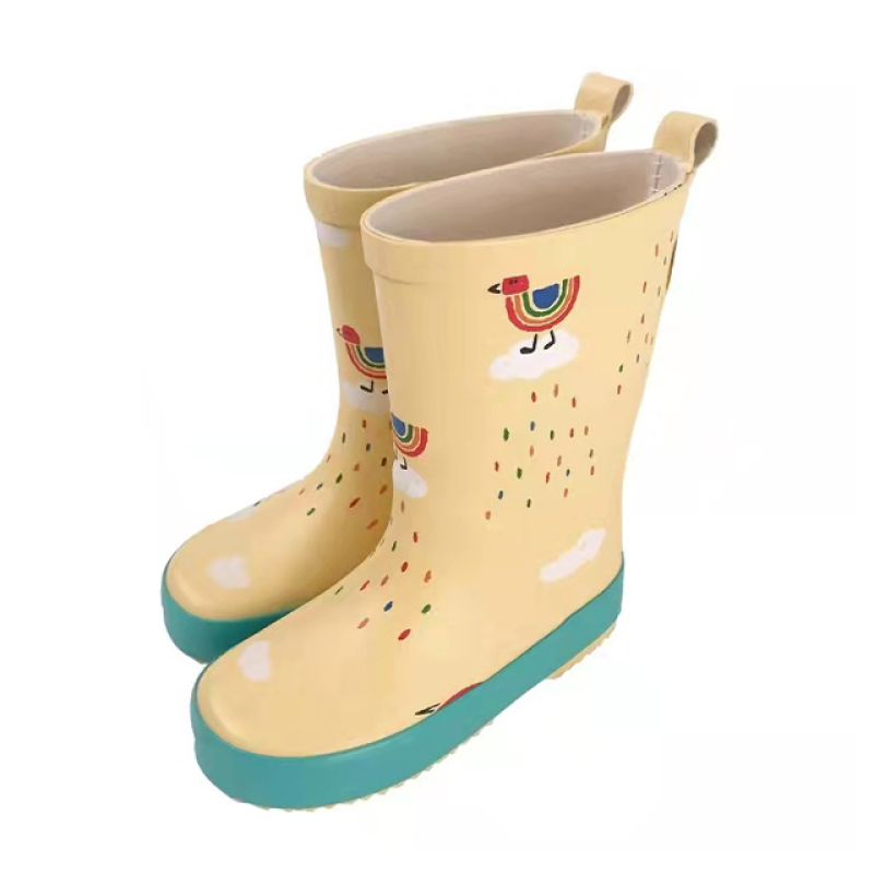 Fashion 100% Waterproof And Anti Slip Gumboots Kids Wellies Kids Rubber Boots Rain Boots
