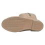 Women Fashion Beige Zipper Side Waterproof Rubber Boots