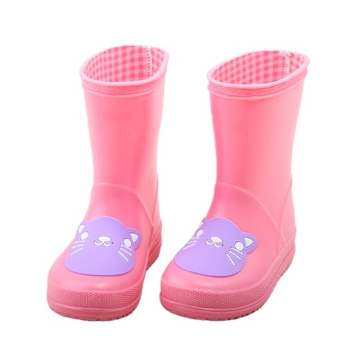 Wholesale Fashion Kids  Printing Customized PVC Boots Cheap Waterproof  Rain Boots Children Cute Midi boots