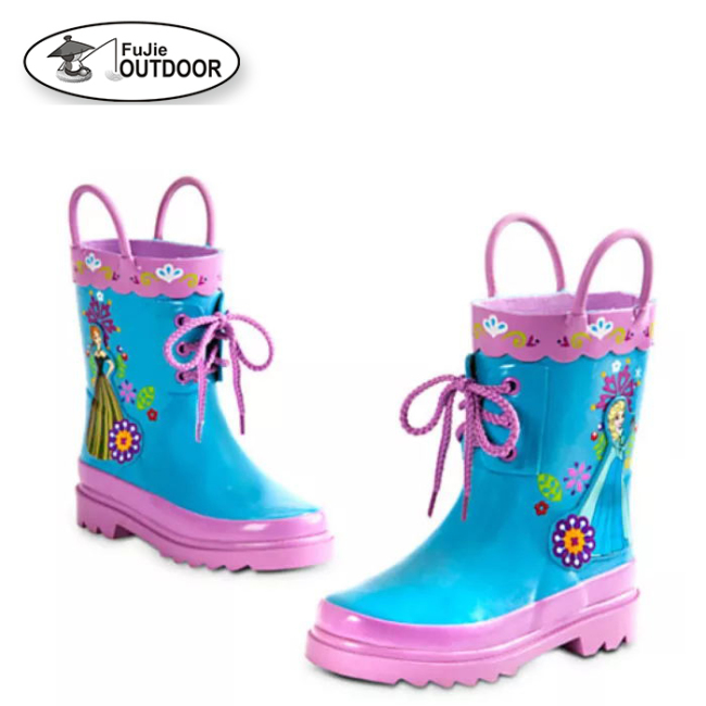 Frozen Funky Rubber Rain Boots for Girls