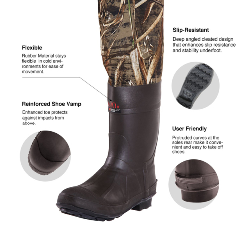 Mens Neoprene Camo Hunting Wader Bootfoot Chest Fishing Wader Custom Waterproof Durable Chest Wader