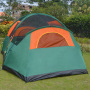 Customized Outdoor Sunshade Tent Double-Layer Waterproof Large Green Tent Family Camping Tourism Tent For Wholesale