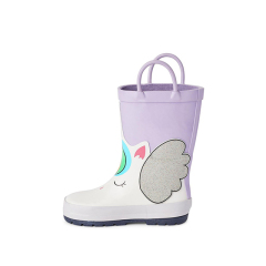 Wholesale Waterproof Toddler Girls Unicorn Rubber Boots Kids Wellies Rain Boots for Children