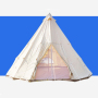 Outdoor Glamping Luxury Cotton Canvas Adults Indian Teepee Tent