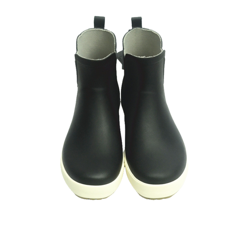 Black Waterproof Women Rubber Rain Boots Gumboots Wellies