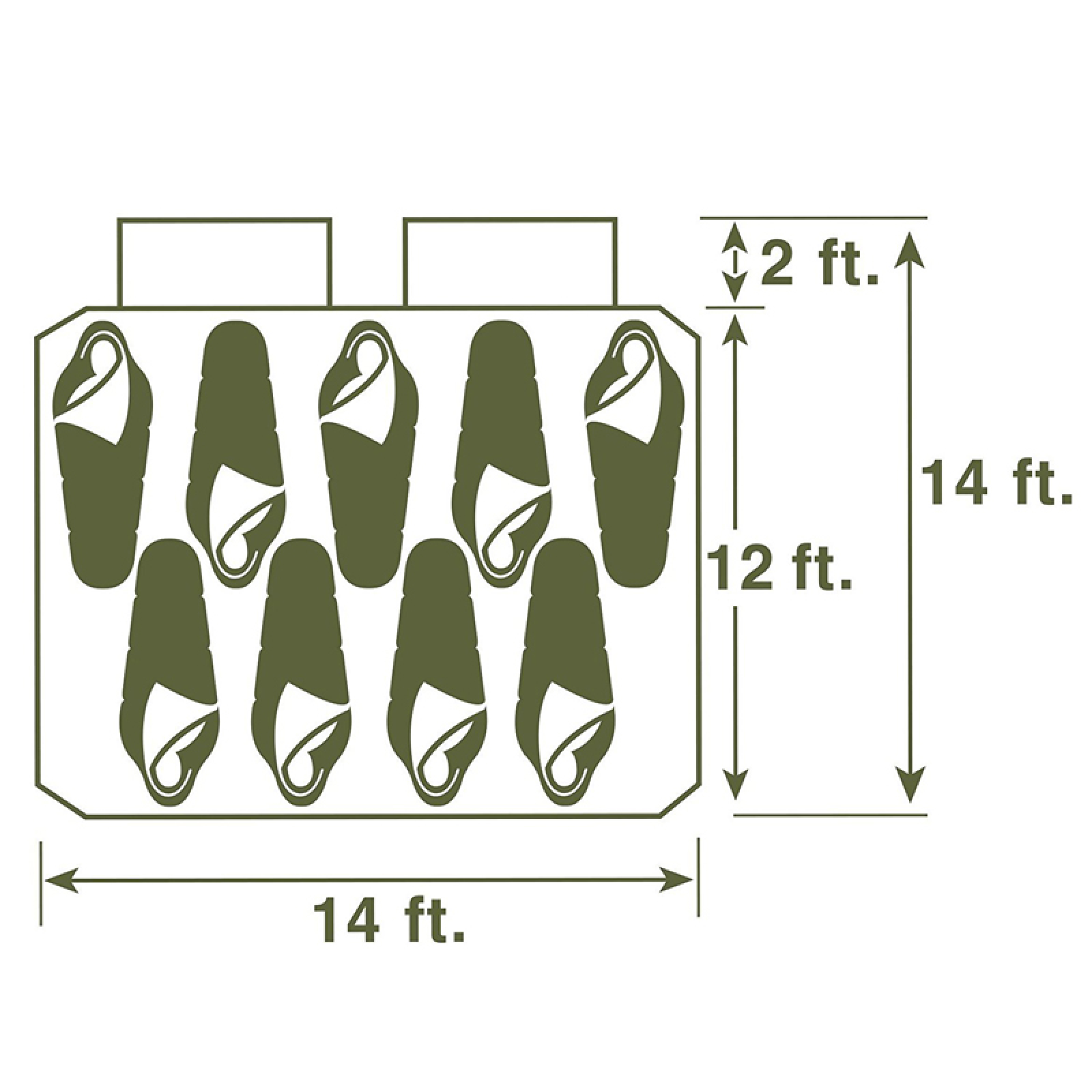 2019 9 Person family camping tent with rooms