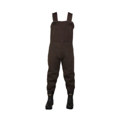 Unisex Fly Fishing Wader with Rubber Boots Felt Sole Neoprene Chest Wader