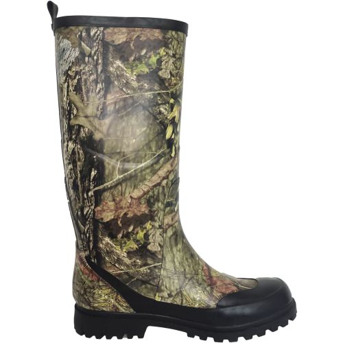 High Quality Waterproof Camo Fishing Hunting  Rubber  Boots With Neoprene Lining  Outdoor  Rain Boots