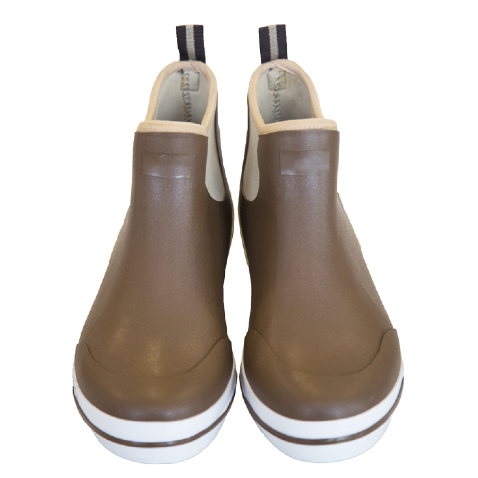 Men's Neoprene Deck Sailing Ankle Shoes Rain Boots Rubber and Neoprene Tough Rubber EVA Ankle & Bootie for Fishing and Marine