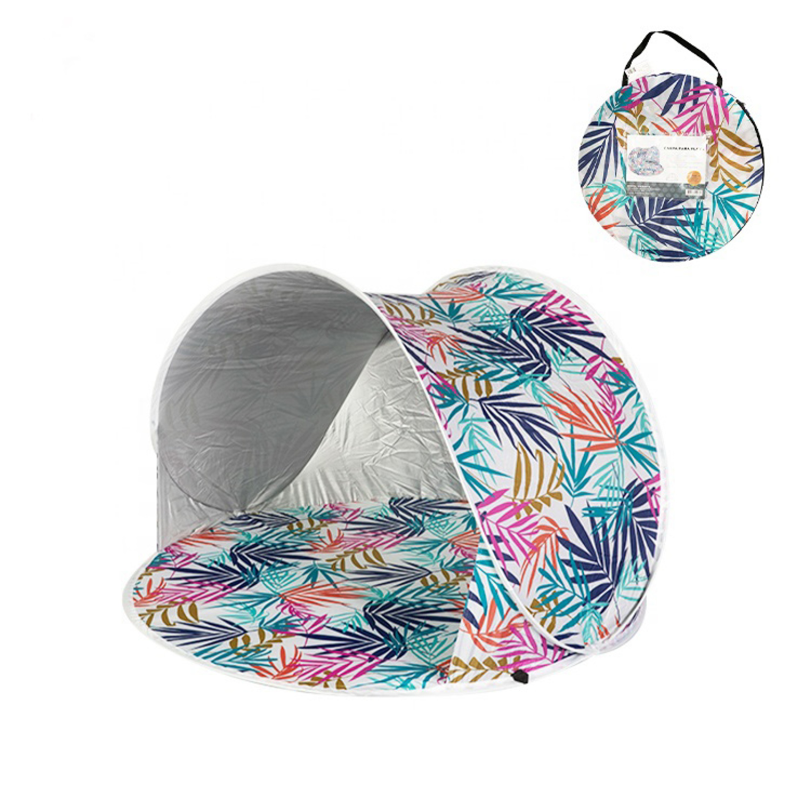 Fashion Colorful Pattern Pop Up Beach Tent for Seaside