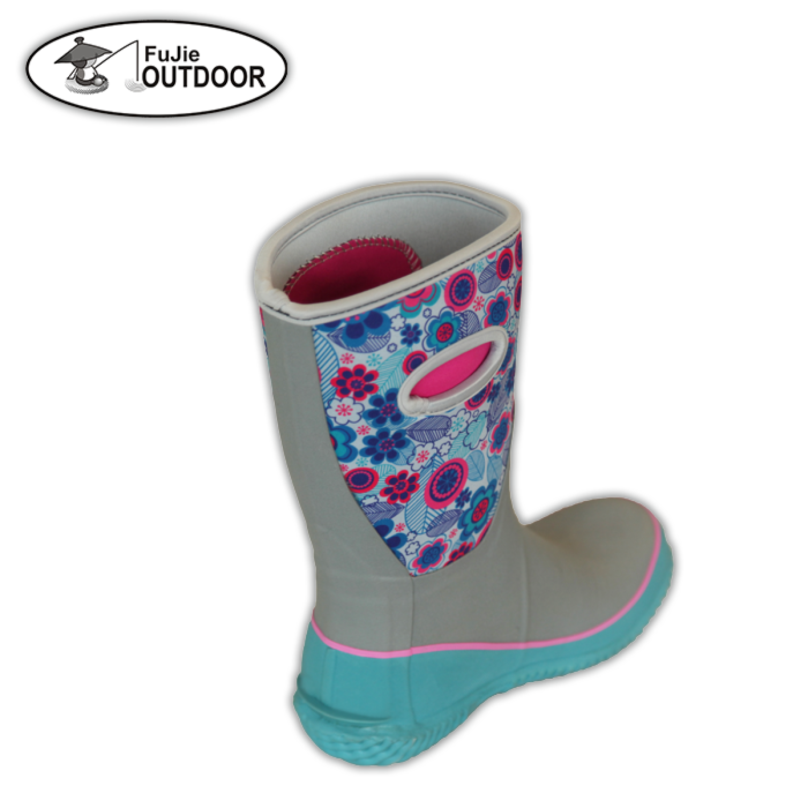 Winter Blooms Women Rain Boots walking boots