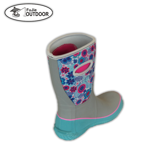 Winter Blooms Women Rain Boots walking boots