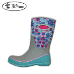 Winter Blooms Women Rain Boots walking boots
